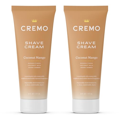 Cremo Shaving Cream for Women - Coconut Mango, 6 Fl Oz Pack of 2