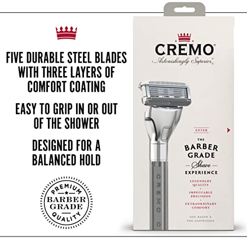 Cremo Astonishingly Superior Barber Grade Refillable System Razor