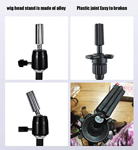 Wig Stand Tripod with Adjustable Mannequin Head - 18-55 Inch
