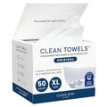 Clean Skin Club XL Face Towels - 50 Disposable Makeup Remover Wipes