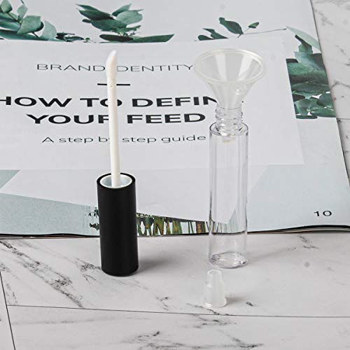 Empty Lip Gloss Tubes 10ml, Set of 10 with Funnels