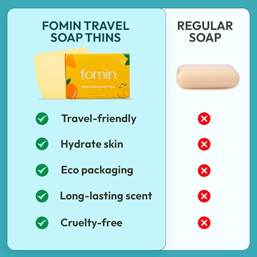 FOMIN Paper Soap Sheets - 300 Portable Hand Washing Sheets