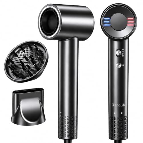 Zecoub Dual Voltage Travel Hair Dryer 170,000 RPM Ionic