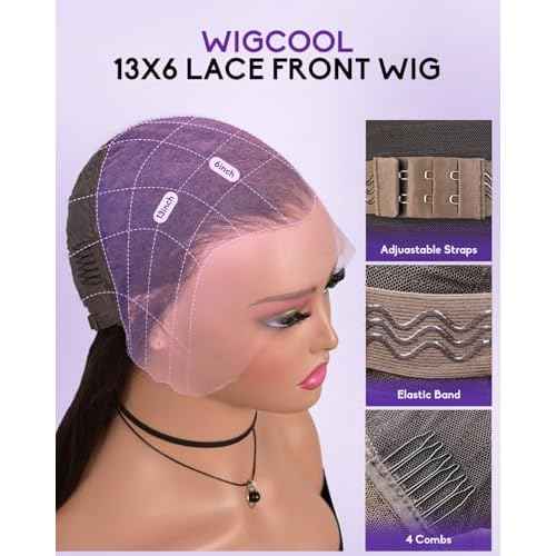 13x6 Lace Front Wigs Human Hair 180 Density Straight Transparent Lace Front Wigs Human Hair Pre Plucked Wigs for Women Glueless Wigs No Synthetic Blend Triple Lifespan 3X 20inch