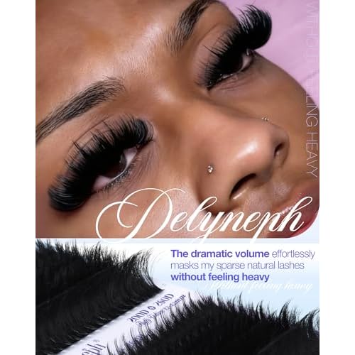 Fluffy Lash Clusters with Spikes 200D+260D Manga Volume Eyelash Clusters 12-22mm Long Cluster Eyelash Extensions D Curl Cluster Lashes Wispy Individual Lashes Clusters by Delyneph
