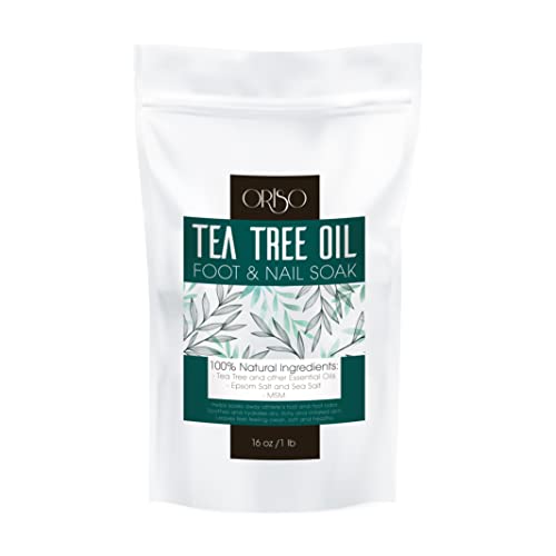 Tea Tree Oil Foot Soak with Epsom Salts & Lavender - 16 Oz
