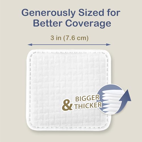 Ourmed Life Large Cotton Pads - Soft, Lint-Free 3x3 Makeup Remover Squares