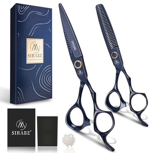 Sirabe Professional Hair Cutting Scissors 6.7" Thinning Shears