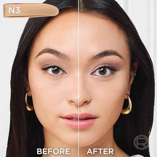 L'Oreal Paris True Match Super-Blendable Foundation, Medium Coverage Liquid Foundation Makeup, N3, Light Medium, 1 Fl Oz