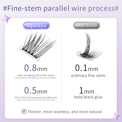 Self Adhesive Eyelash Clusters - No Glue Press On Lashes
