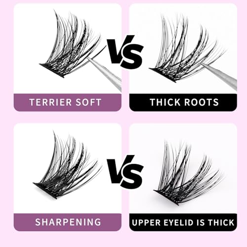 D Curl Cluster Lashes 120 Pack - Mixed Lengths 10-18mm
