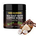 Coffee Scrub Body Exfoliator, 350g Anti Cellulite, Anti aging, Removes Dark Circles, Wrinkles, Gift for Women and Men, contains Coffe-Seeds, Sea Salt, Coconut Oil, Leaf Extracts (350g, Coffee Scrub)