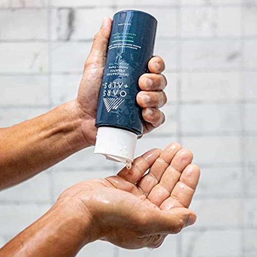 Oars + Alps Men's Sulfate Free Shampoo, Infused with Witch Hazel & Tea Tree Oil, Cleanses & Refreshes, Alpine Tea Tree Scent, 1 Pack, 13.5 Fl Oz