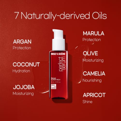 Mise En Scene Perfect Super Rich Hair Serum with Argan Oil 2.7 oz