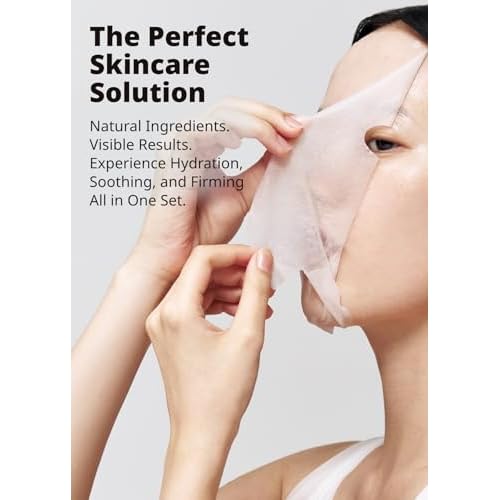 SNP Supercharged Sheet Mask Set | Variety Sheet of 4-Collagen, 4-Aloe, 4-Rose Face Mask Sheet | Facial Mask for Hydrating and Moisturizing | Korean Skincare Gift Set | 12 Sheets