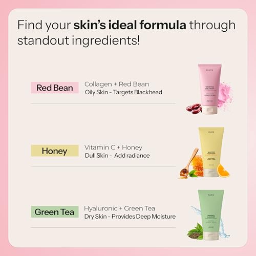 Whipped Facial Cleanser with Collagen & Red Bean ? Gentle Exfoliating, Hydrating & Brightening for Smooth Skin ? Dermatologist Tested, Anti-Aging, Korean Skin Care ? Clean Beauty ? 4.4 Oz