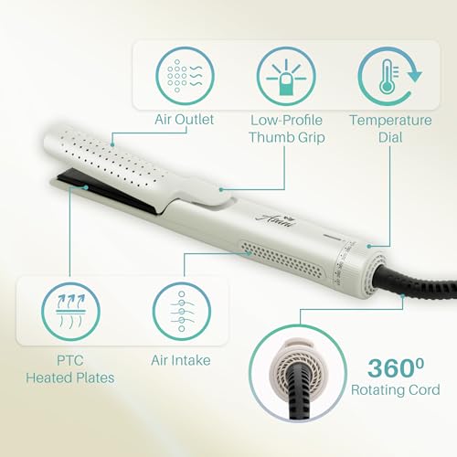 Asani 360° Airflow 2-in-1 Hair Straightener & Curling Wand