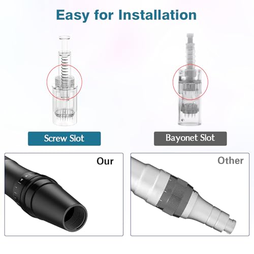 Microneedling Pen Derma Roller Pen for Hair Beard Face Skin care, Derma Pen Microneedle Stamp Pen for Women Men Home Use