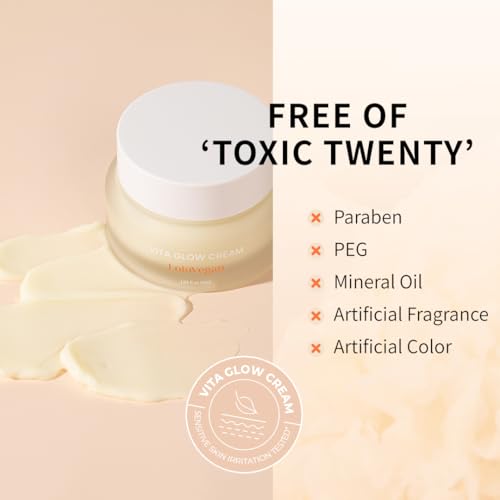 Vita Glow Cream ? For Dewy, Glowing Skin with Snow Mushroom Extract, Vitamin C Complex and Niacinamide, Helps Improve Uneven Skin Tone and Pigmentation, Vegan (1.69 fl.oz/ 50ml)