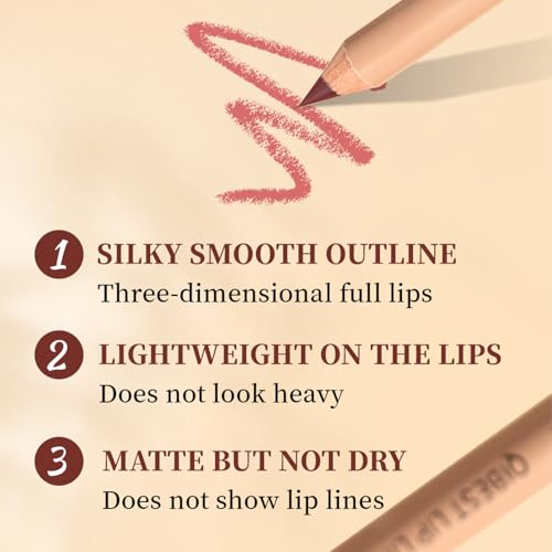 12-Piece Matte Lip Liner Set, Waterproof & Long-Lasting