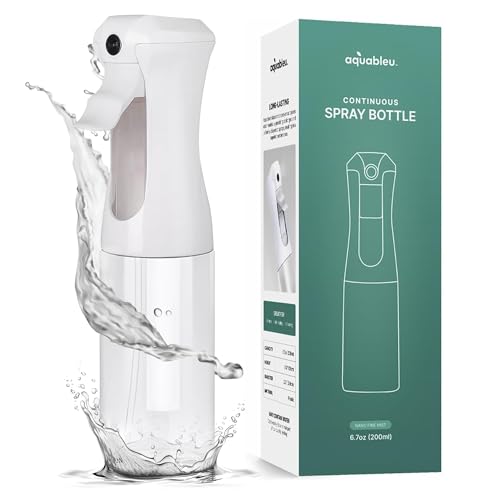 Aquableu Continuous Mist Spray Bottle - 6.76oz for Hair & Plants