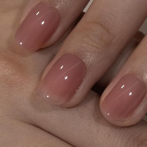 CurvLife Soft Gel Press On Nails - 30Pcs Oval Fake Nails Kit