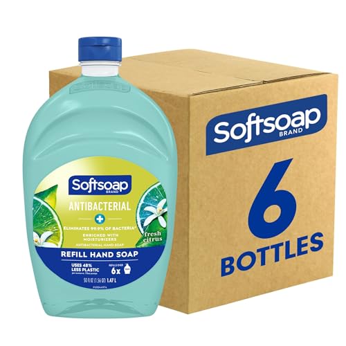 Softsoap Liquid Hand Soap Refill - Fresh Citrus, 50oz, Pack of 6