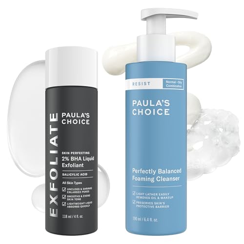 Paula's Choice Skin Perfecting 2% BHA Liquid Exfoliant & Foaming Cleanser Duo Set