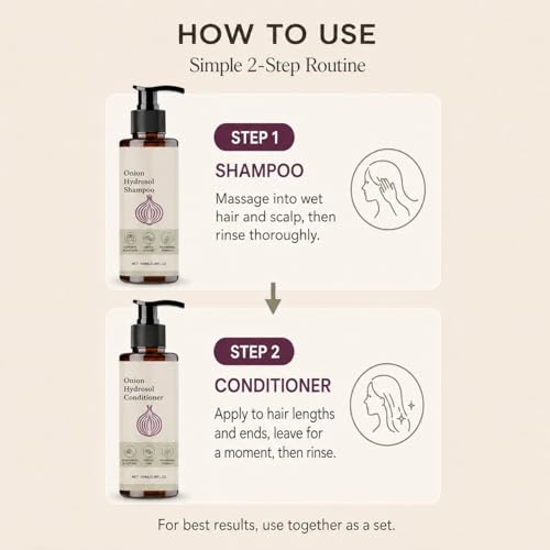 Onion Hydrosol Shampoo & Conditioner Set with Rosemary - 3.38 fl oz