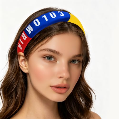 Colombia Flag Hair Accessory Set for Women - 4 Pieces