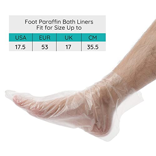 400Pcs Paraffin Wax Bags for Hands and Feet, Segbeauty Plastic Paraffin Wax Liners, Extra Large XL Paraffin Foot Bags for Hot Wax thera-py SPA Wax treat-ment Wax Machine