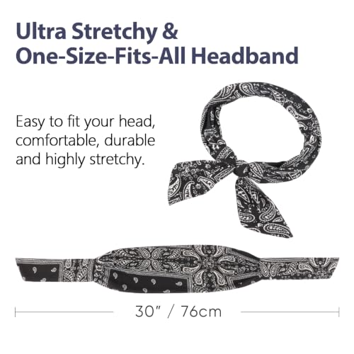 DRESHOW 6-Pack Adjustable Knotted Headbands for Women
