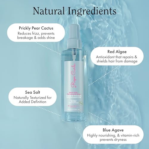 Rizos Curls Beach Waves Texturizing Salt Spray for Volume & Waves, 6.8 oz