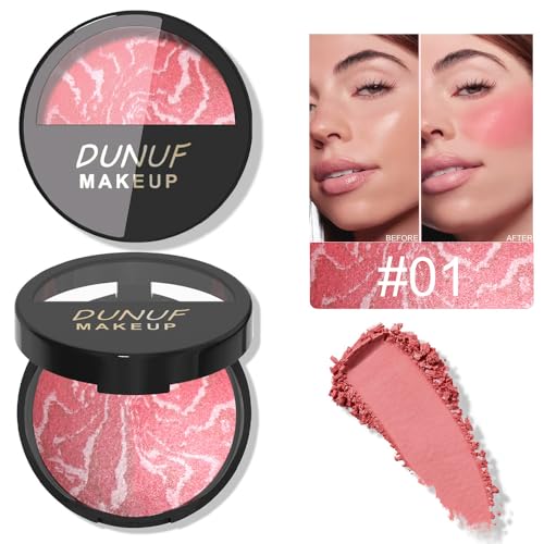 FeiCuiYun Marbleized Blush & Highlighter 2-in-1 Pink Buttercream