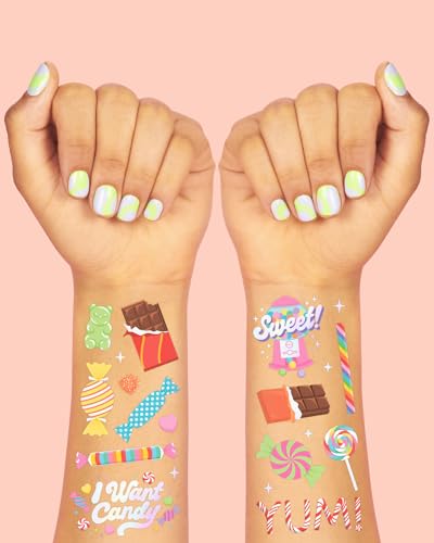 xo, Fetti 72 Iridescent Candy Temporary Tattoos