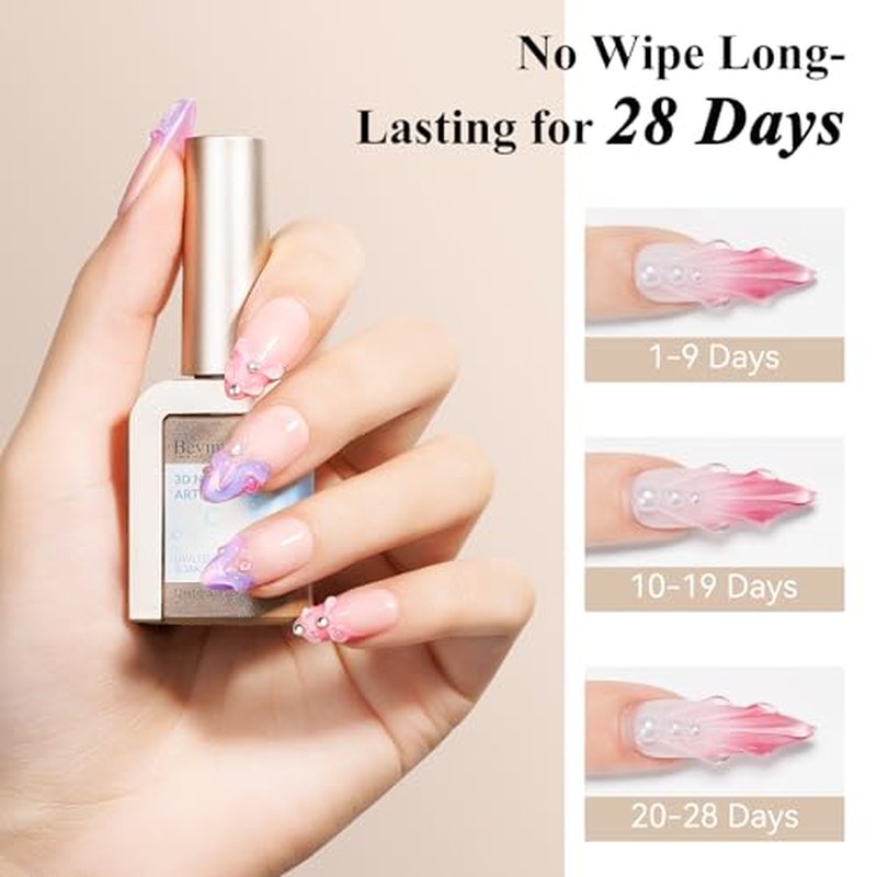 3D Water Drop Gel Nail Polish - Clear Sculpting Gel 12ml