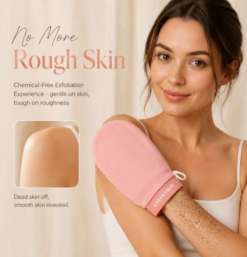 CheekyGlo Korean Exfoliating Glove for Sensitive Skin (2-Pack)