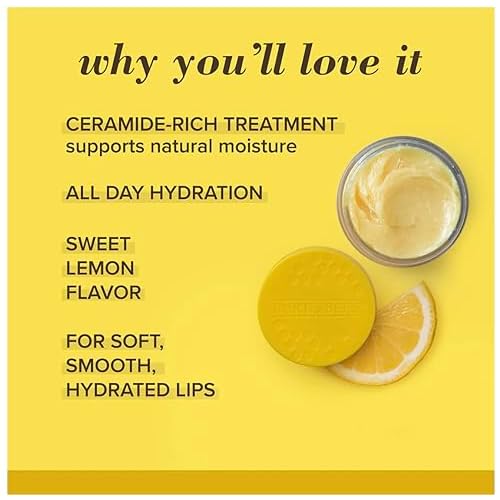 Burt's Bees 100% Natural Origin Lip Treatment with Sea Minerals Sweet Mint (Lemon Sorbet) - Hydrating, Moisturizing, Nourishing, Uplifting Lip Balm