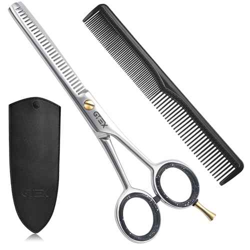 Thinning Shears for Hair Cutting GTEX 6.5in Thinning Scissors Professional Barber¡¯s Texturizing Shears for Salon & Home Use - High Carbon Stainless Steel Texture Blending Hair Thinning Shears