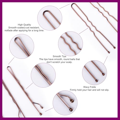 130PCS Hair Nets & Pins Set - Light Brown, 2 Sizes for Ballet, Professional Styling