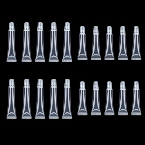 20pcs Empty Lip Gloss Tubes 10ml & 15ml Refillable DIY