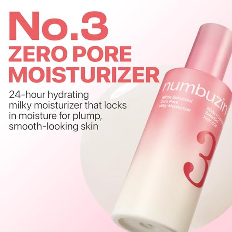 numbuzin No.3 Bifida Bakuchiol Milky Moisturizer - Pore Refining & Hydrating 5.07 fl oz