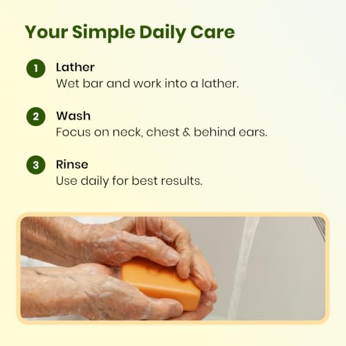 Swarva Japanese Persimmon Soap for Old People Smell 4.5oz Pack of 2 - Natural Odor Removal for Sensitive Skin with Mesh Bag