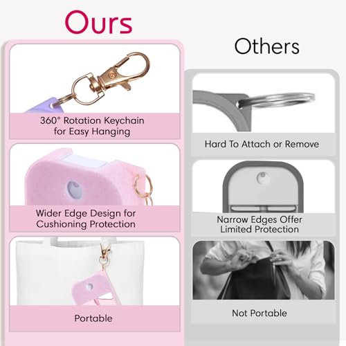 Silicone Hand Sanitizer Case for Touchland Spray 1 fl oz - Sparkling Pink - Variation of THIS listing