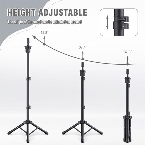 Relx Reinforced Wig Stand with Mannequin Head - Adjustable for Wigs