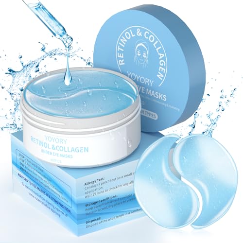 Under Eye Patches Masks - Reduce Puffy Eyes, Dark Circles,Undereye Bags, Wrinkles,Infused Peptide Collagen and Hyaluronic Acid,Vegan Cruelty-Free Self Care