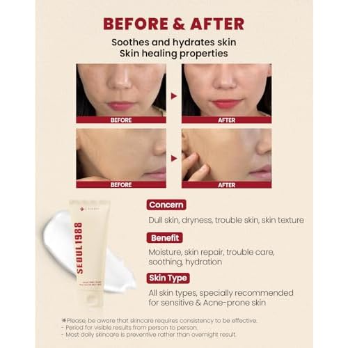 K-SECRET SEOUL 1988 Snail Mucin 93% Cream ? Concentrated Yet Lightweight Formula Infused with 93% Snail Mucin | Non-Sticky & Fast-Absorption Facial Cream | Korean Skincare, 100ml / 3.38 fl oz
