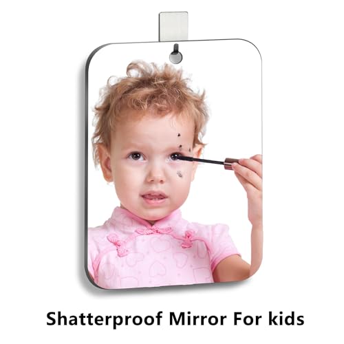 Shatterproof Fogless Shower Mirror for Shaving & Makeup, 8x6"