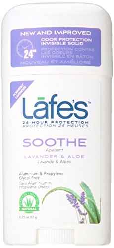 Lafe's Natural Deodorant | 2.25oz Aluminum Free Natural Deodorant Stick for Women & Men | Paraben Free & Baking Soda Free with 24-Hour Protection (Lavender & Aloe, 2.25 Ounce (3-Pack))