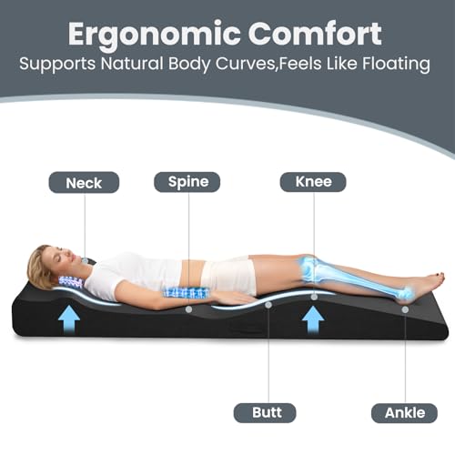 Ergonomic Lash Bed Topper 71x27.5 High-Density Foam